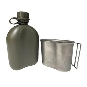 1QT Canteen and Steel Canteen Cup 1QT Canteen and Steel Canteen Cup