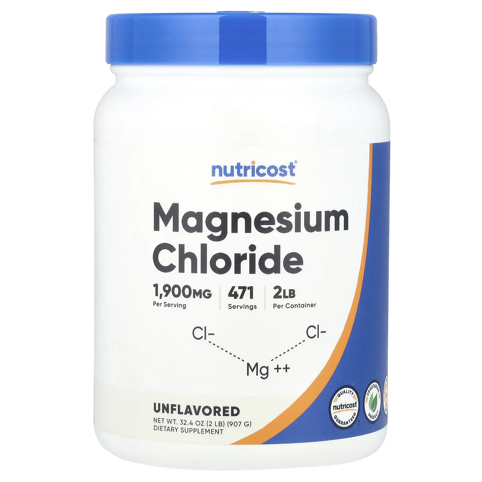 Nutricost Magnesium Chloride, Unflavored, 32.4 oz (907 g)
