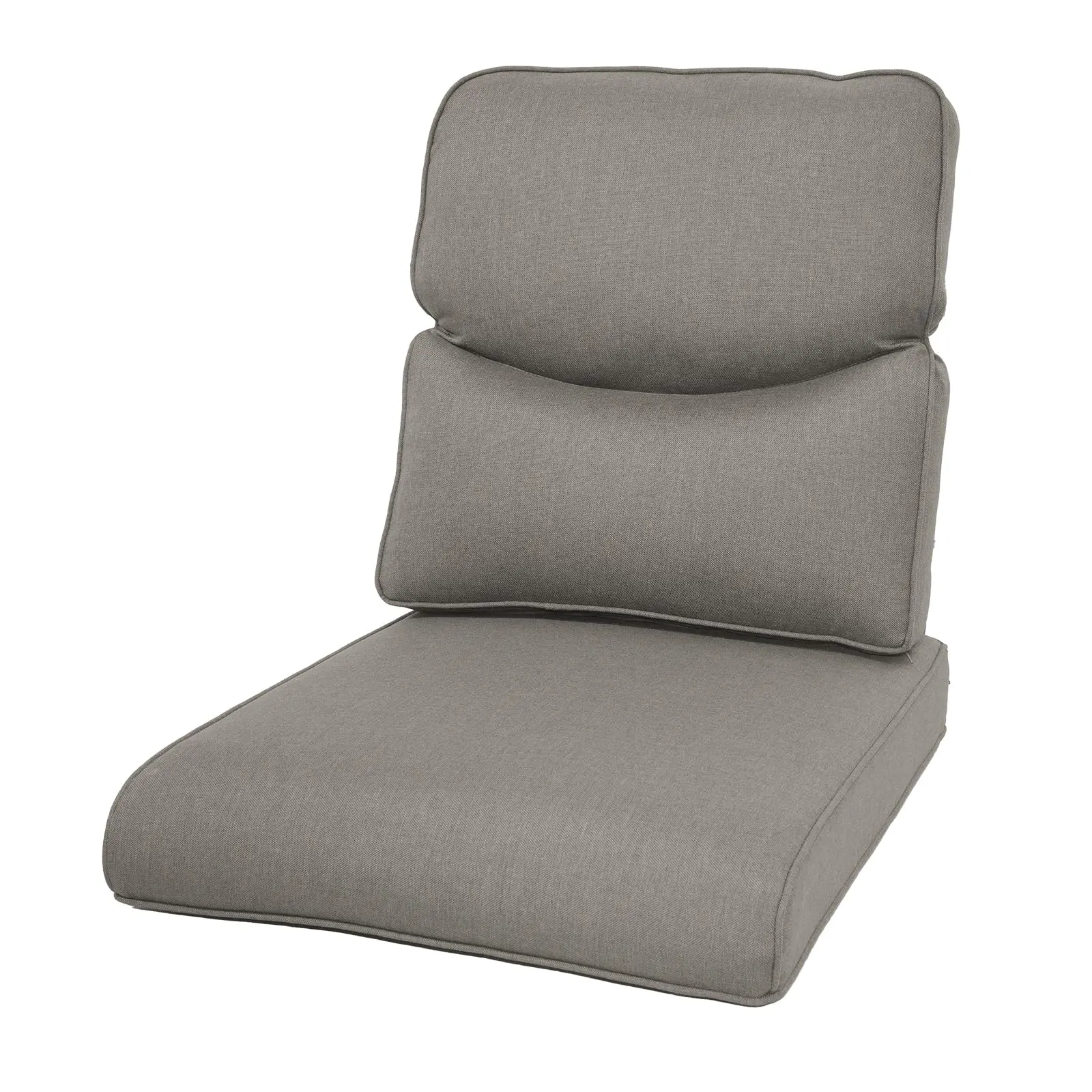 Patio Furniture Cushions Thick Seat Cushion & Back Cushion Set Outdoor Water Resistant Replacement Cushions for Patio Sofa Couch Chair Cushions, Crescent Cushions (1 Set)