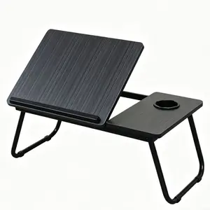 Adjustable Laptop Table For Bed, Portable Foldable Bed Tray With Cup Holder, Desktop Laptop Stand, Small Writing Desk, For Home Bed Office Use, Lap Desk, Practical Gift For Home.