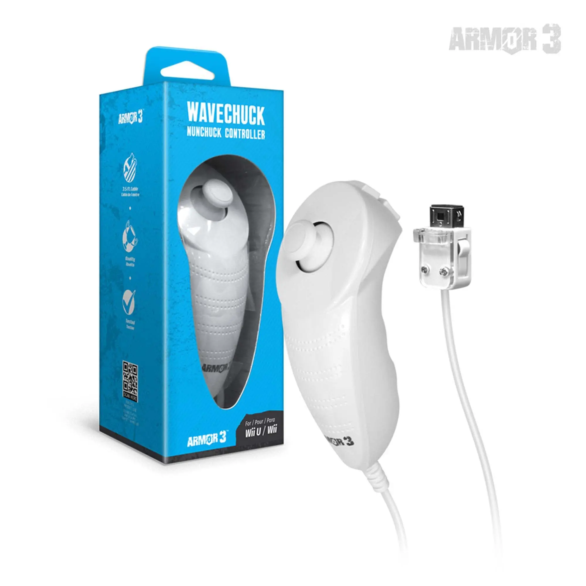 Armor3 WaveChuck Nunchuk Controller for Wii U / Wii