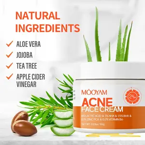 MOOYAM Acne Scar Treatment Cream 50ml Centella & Snail Repair Cream Post-Acne Marks Removal Acne&Pimple Treatment Fragrance Free Paraben Free Skincare Salicylic Skin Repair Sensitive Teens Scent free skincare Healthcare Aroma  acne clearing products