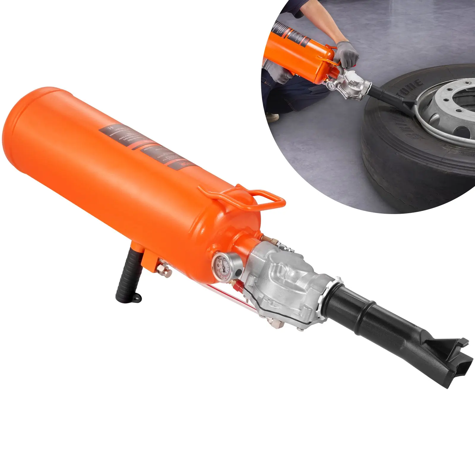 【summerfinds】VEVOR Tire Bead Seater, portable tire bead seater for tubeless tires, 3.2 Gallon 87-116 PSI Handheld Air Bead Blaster Inflator for Car, SUV, Light Truck, E-Bike, RV, ATV - Tire Repair Tool,father'sdaygifts