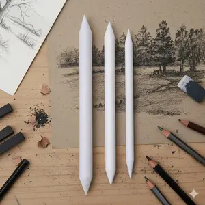 Professional Smudge Proof Sketching Pencil Set: Non-Slip Grip Blending Stumps, Fade-Resistant Design, Art School Grade Blending Tools, Multi-Use Smudging Sticks for Portable Sketching, Journaling & Painting – Premium Art Supplies