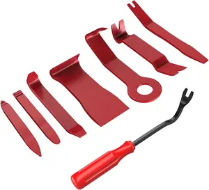 Nilight 8pcs No-Scratch Auto Trim Removal Car Tools Set, for Interior Panel Clip Fasteners, Audio Dashboard Window Molding Disassembly (Red) summervibes