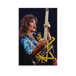 Eddie Van Halen Poster Picture Canvas Wall Art Print Home Room Decor