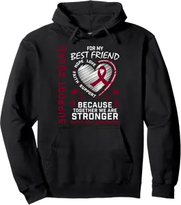 Sickle Cell Awareness Items Best Friend Support Squad Gifts Pullover Hoodie - Gabriellef Shop 25B0DCQ8MTRT
