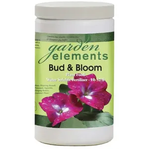 Garden Elements Bud and Bloom Water-Soluble Plant Food 10-52-8, Promotes Bigger Blooms & Strong Roots