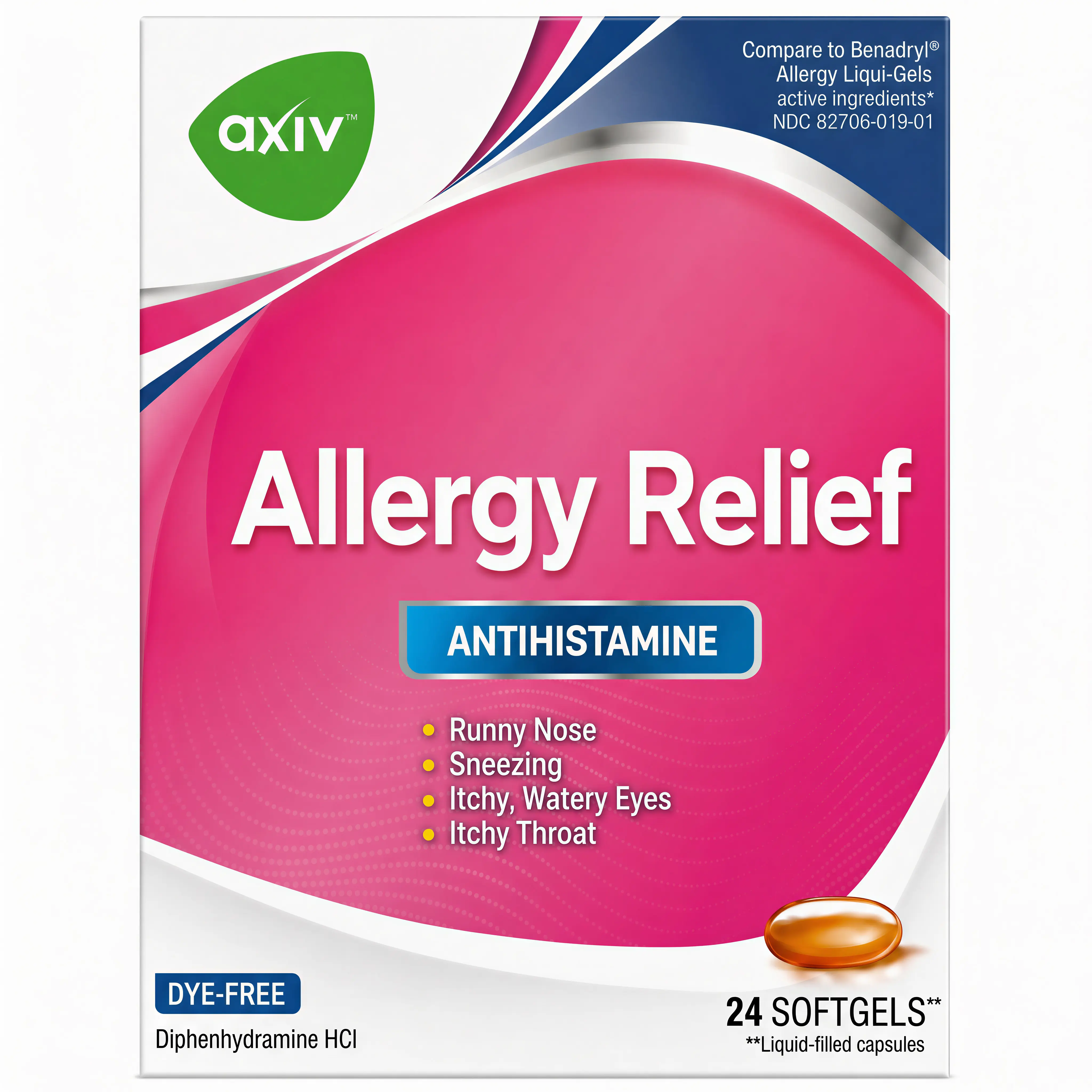 AXIV Allergy 24 Softgels Healthcare Vitamin