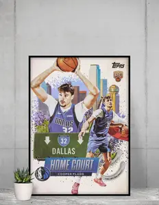 Topps Cooper Flagg 2025 Home Court 12x17 Poster Dallas Mavericks