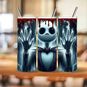 Jack Skeleton Tumbler - Perfect for Your Halloween Party - Bottle, Drinkware