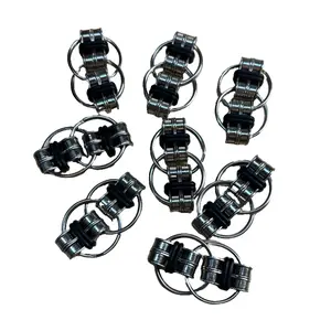 Flippy Fidget Handheld Focus Tool Handmade Durable Steel Chain Links with Rubber O-rings Sensory Aid for Stress Relief Focus Silent Discreet for Classrooms Offices Meetings Desk Fidget Picking Fidget Toy