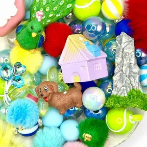 Up & Away, Colorful Beadable Pen Beads Mix for DIY Pens Keychains Phone Chains Sun Catchers Car Hangers and Jewelry and other DIY