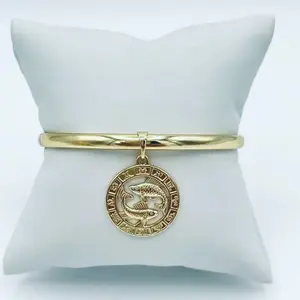 Yudijewerly # 2196 Bangle Piscis zodiac Pendant ( open size)