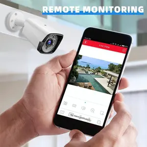 Wireless 4 Camera Security System 1080P HD with NVR, Night Vision, Motion Alert, Weatherproof for Indoor Outdoor Use – Plug & Play, Remote Access on Phone, 24/7 Recording