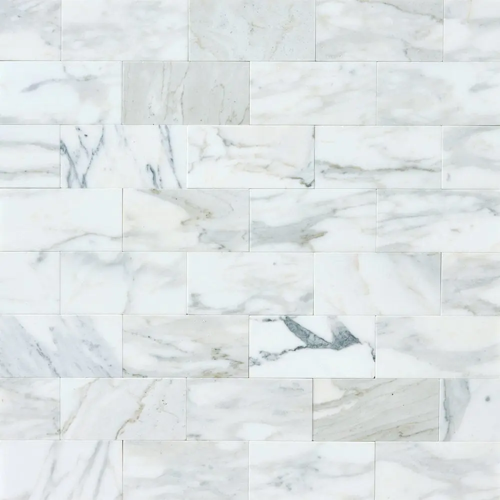 Calacatta Gold  3x6 Polished/Honed Marble Subway Tile