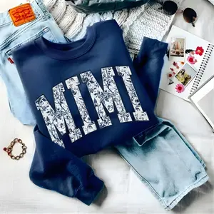 Soulful - Floral Mimi Sweatshirt, Mimi Sweatshirt, Mimi Crewneck, Best Mimi Outfit, Toile De Jouy, Chinoiserie, Mother's Day Gift, New Mom Gift, Mimi