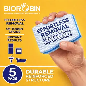 BioRobin Magic Eraser Sponge, All Purpose Cleaner, Cleaning Scrubber, Wall, Sneaker, Kitchen, Bathroom, Shower Cleaner, Cleaning Supplies, Melamine Sponge, Cleaning Pads, Extra Durable