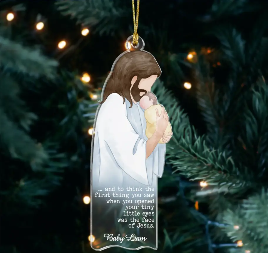 Gossby - Baby Memorial Ornament - Personalized Ornament - Acrylic Ornament