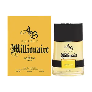 AB Spirit Millionaire by Lomani for Men 3.3 oz Eau de Toilette Spray