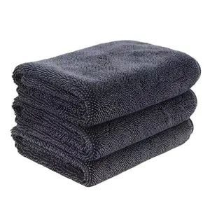 Super Fiber Car Dry Towel, Large Size, Quick-Dry with Twist Ring Design, Ideal for Cars Trucks Boats, Durable Absorbent Cloth, Car Drying Towel, Car Washing Towel