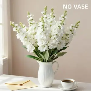 4/10 pcs Realistic Hyacinth & Delphinium Bouquets Set, Artificial Flowers, Perfect for Indoor Rooms, Balconies, Living Rooms, Outdoor Weddings, Photography, Parties