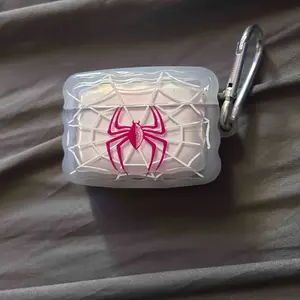 Spider Wave Edge Earphone Box for AirPods 1/2/3, Compatible with AirPods Pro & Pro 2, Includes Hanging Loop, Clip, Protection