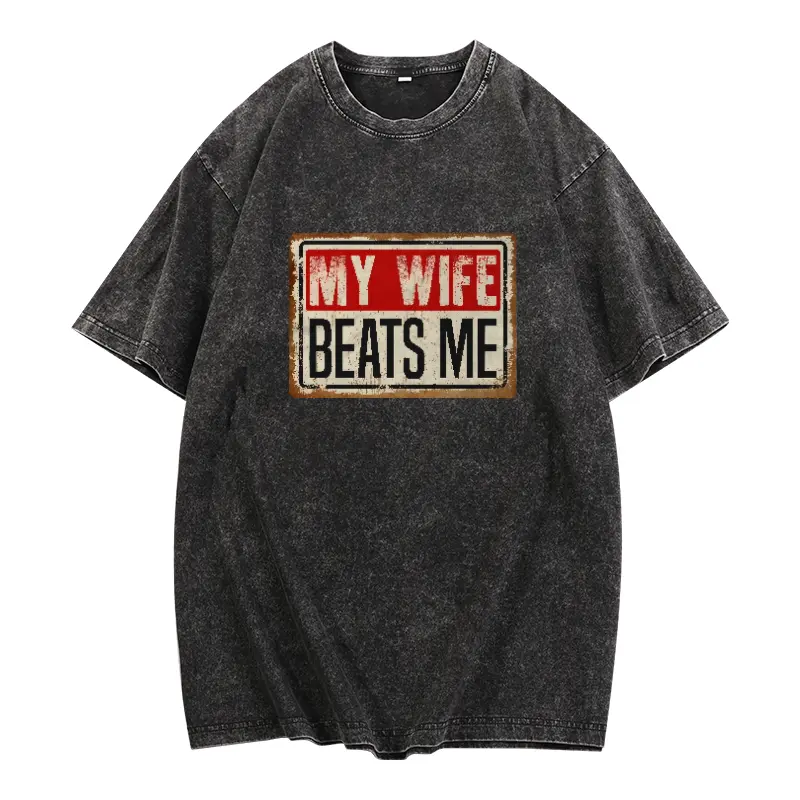 Washed T-shirt-black