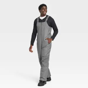 All In Motion Men's Snow Bib Fit Full Wind Water Resistant Bib Cold Weather