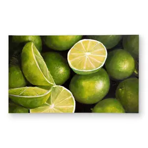 360 Stand Hyperrealist Lime Basket Area Rug, 3x5 ft Rectangle, Green Indoor-Outdoor Rug for Kitchen, Patio