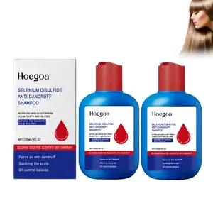 HOEGOA Anti-Dandruff Shampoo Selenium Sulfide Formula for Itchy Scalp & Oil Control Refreshing Cleansing 120ml Gentle Nourishing Moisturizing Scented Haircare