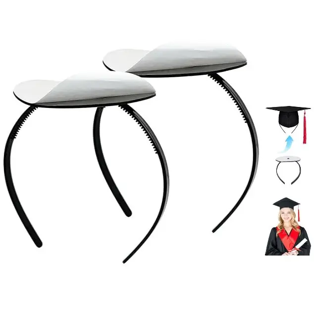 Graduation Cap Headband, Secure Hairstyle, Not Change Hair, Firm Anti-Fall Hairband for Graduates, Students
