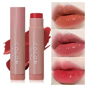 Cherry Color Moisturizing Lip Balm, Hydrating Anti-Crack Glossy Lip Care, Lightweight Texture, Suitable for All Skin Types