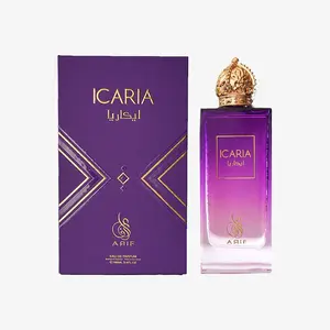 ARIF Icaria Perfumes Fruity Floral Eau de Parfum for Women Long Lasting Fresh Pear Iris Jasmine Orange Blossom & Patchouli Elegant Luxurious Perfume 3.4 oz