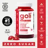 Goli Zero Sugar World's First Apple Cider Vinegar Gummies - Vitamin B12, Probiotics to Address Bloating. Vegan, Plant Based, Non-GMO, Gluten-Free & Gelatin-Free
