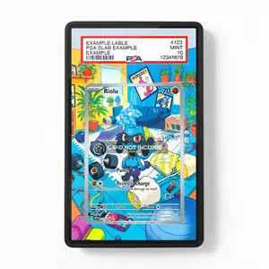 Riolu 215-198 IR AR Scarlet & Violet Base Set Pokemon Graded Display Case, Extended Art, Extended Display Case, Extended Art Case PSA Graded Guard Case / Magnetic Case / Screws Case (CARD NOT INCLUDED)