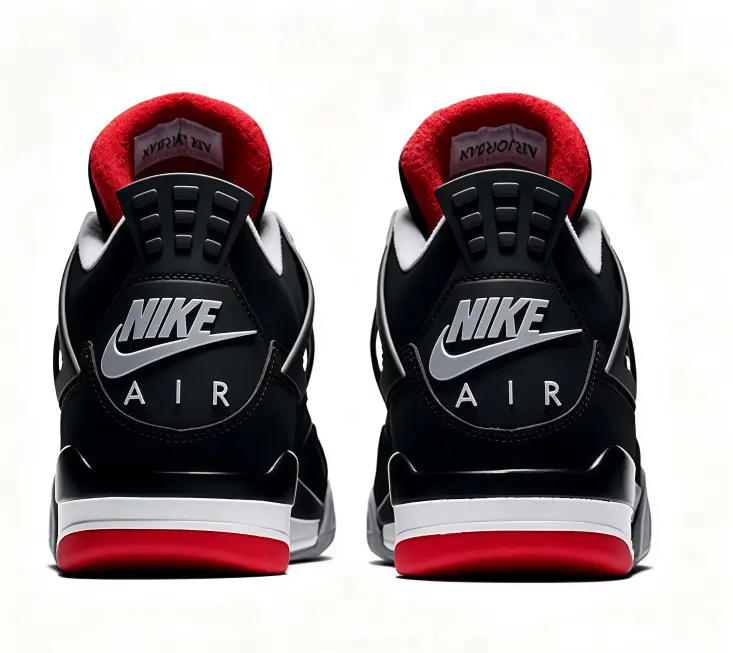 Black Grey Red Mid‑Top Unisex Retro Basketball Sneakers, Breathable Mesh Suede Blend Upper Lace‑Up Sport Shoes, Visible Air Cushion Durable Rubber Outsole Shock‑Absorbing for Street Style Daily All‑Season Wear
