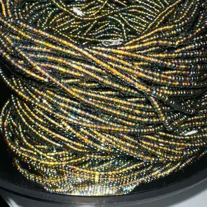 Midnight Glow Waistbeads - 55 Inch Tie-On Adjustable Handmade Beads for Everyday Wear or Special Occasions