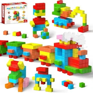 Magnetic Blocks, 30 PCS Brightly Colored Magnetic Building Tubes, Preschool Classroom Must Haves Magnetic Sensory Autism Toys, STEM Kids Boys Girls Gifts for 3+ Year Old