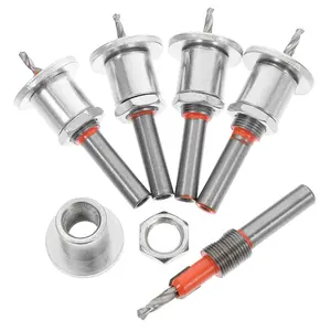 Countersink Drill Bit Set 5Pcs(2.8/3.0/3.2/3.5/4mm), Woodworking Countersink Drill Bits with Adjustable Bit Depth Stop for Wood.(8mm Countersink Diameter)