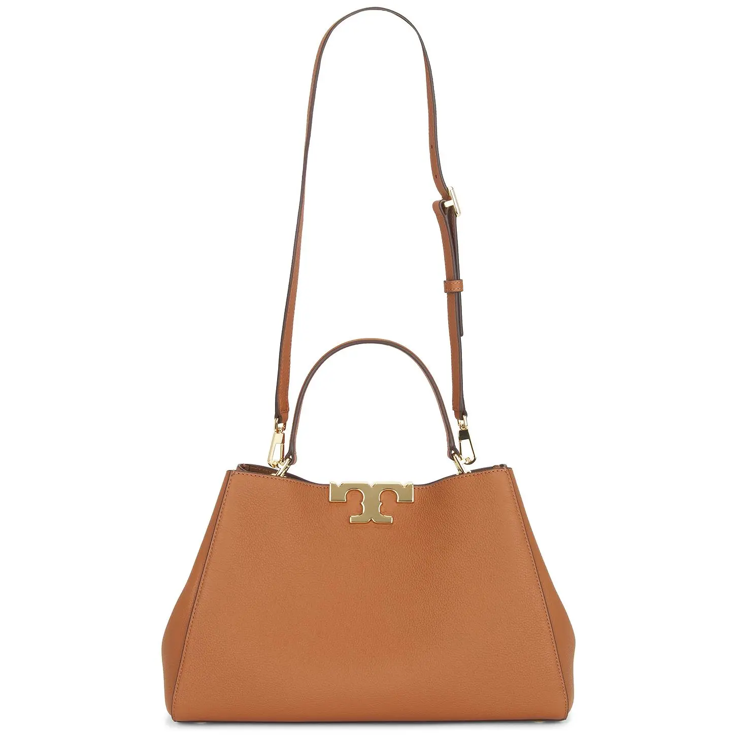 Tory Burch Eleanor Soft Satchel Bag in Aged Tan