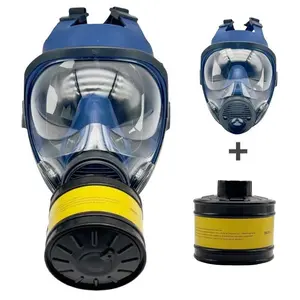 Reusable Full Face Mask with Filter, Full Face Mask with 40mm Upgrade Filter, Safety Mask, Protective Mask, Respirator Mask for Painting, Woodworking, Construction, Grinding, Chemical