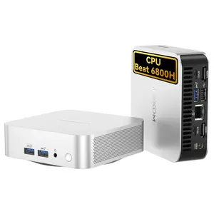 GEEKOM A8 MiniPC Ryzen 7 8745HS Cpu + Radeon 780M  16GB DDR5, 1TB NVMe SSD | 8K UHD, USB4, 2.5G LAN, 4 Displays | WiFi 6E, BT5.2 | Windows 11 Pro Mini Desktop Computer for Business, Home Office & Family