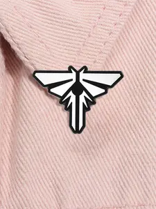 Firefly Organization Enamel Pin, Paper Crane Design, End of Days Symbol, Movie Game Ip Style Brooch, Suitable for Apocalypse Fans, Durable Metal Pins