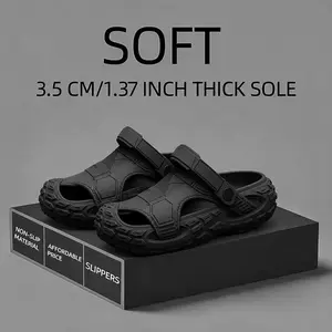 Unisex Lightweight EVA Slip-On Sandals, Sporty Footwear with Comfortable Sole for Casual Use & Travel, Versatile Sports Shoe