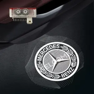 2pcs for Mercedes Benz Ultra Clear  Dual-lens dynamic LED Door Light Logo Projector Compatible with A B C E ML GL GLE GLC GLA M Series, Ghost Shadow Welcome Door Panel Light Accessories. Car Welcome Light. Door Light Projector,summervibes