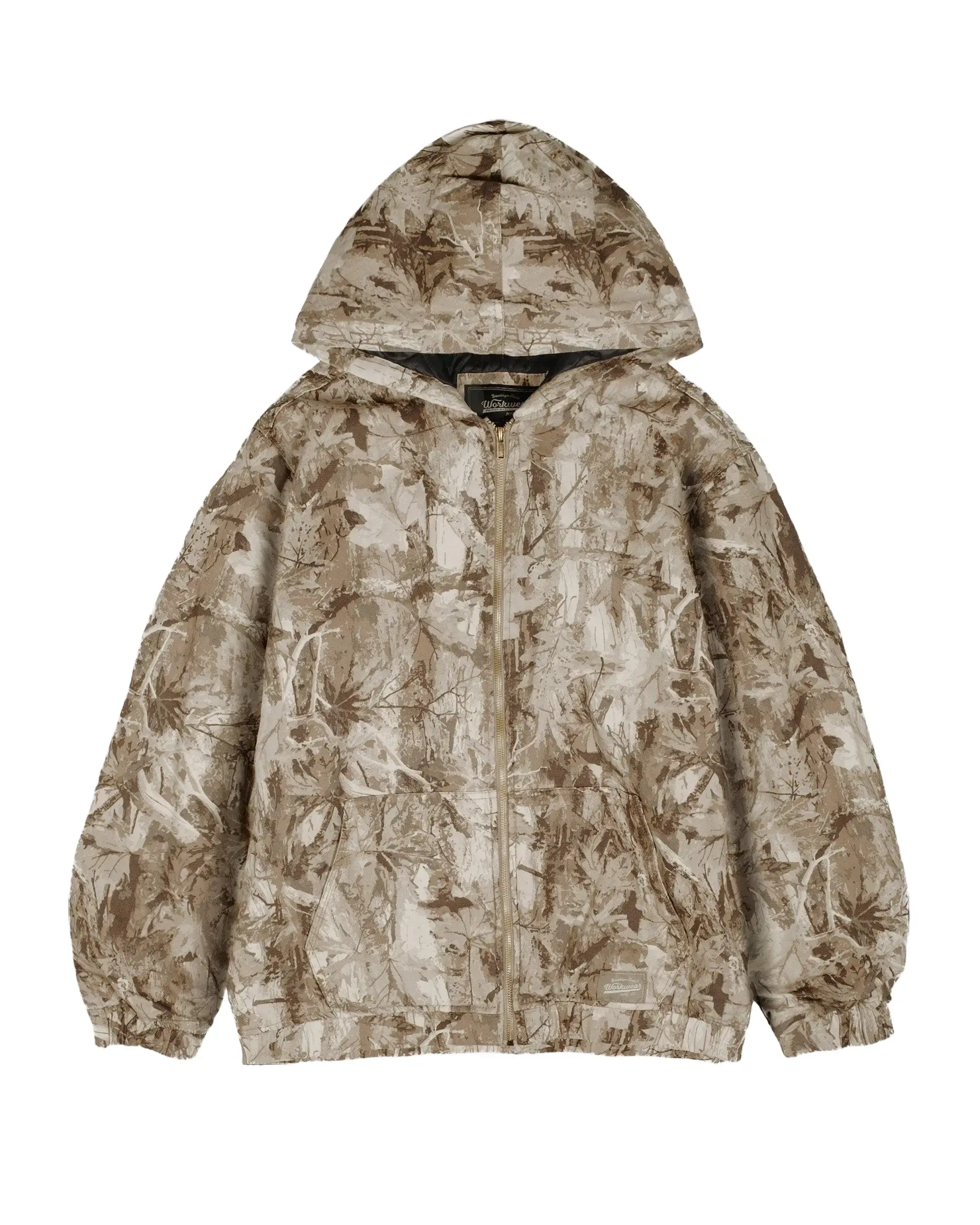 Brooklyn Cloth Quilt Lined Hooded Canvas Jacket - Durable Canvas Shell, Quilted Lining, Built-In Hood for Cold Weather Comfort & Style (Size Options)