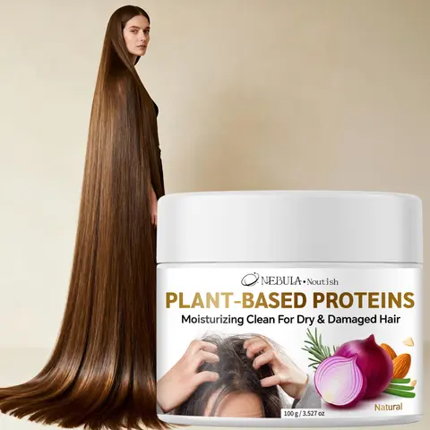 Natural Plant Extract Nourishing Hair Mask, Deep Hydration Moisturizing Moisture Smooth Anti-Frizz, Damaged Dry Dyed Hair Care, Special Repairing Treatment, Hydrating, Moisturizer, Conditioning Hair Mask, Hair Products