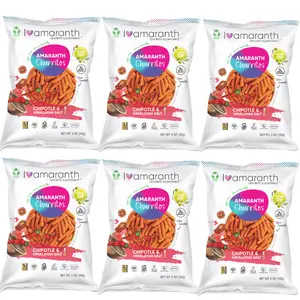 Iamaranth Churritos: Chipotle + Himalayan Salt (10 bags / 5oz) Snack Natural