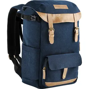 【K&F CONCEPT】Camera Backpacks for Photographers Travel Bag for Tripod Camera Lence Accessory with laptop compartment and Rain Cover Waterproof Multi-Functional Camera Bags for Dslr Cameras Black